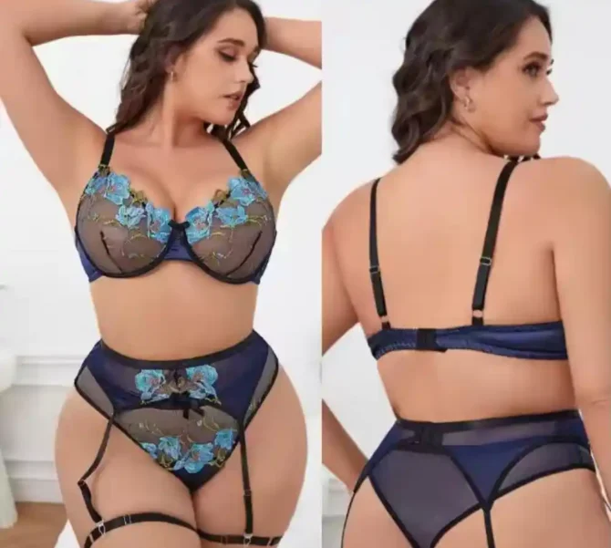 Culotte en Dentelle Fine – Confort Invisible Grande Taille – Image 3