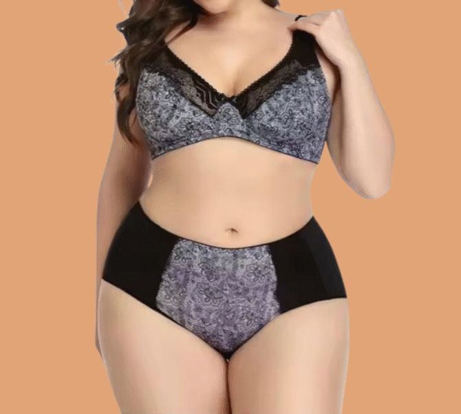 Ensemble Lingerie Dentelle Grande Taille – Soutien-Gorge & Culotte – Image 8