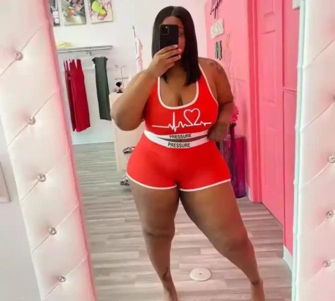 Ensemble Sexy 2 Pièces – Short & Chemise Légère Grande Taille – Image 3