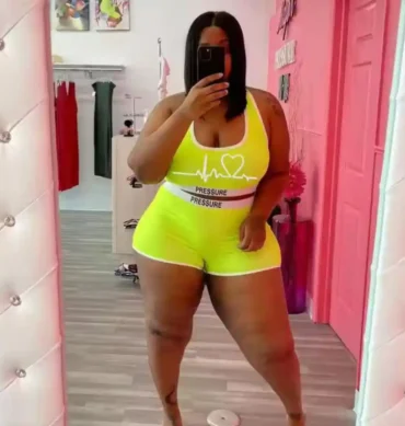 Ensemble Sexy 2 Pièces – Short & Chemise Légère Grande Taille