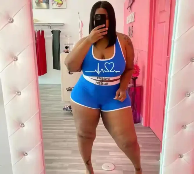 Ensemble Sexy 2 Pièces – Short & Chemise Légère Grande Taille – Image 5